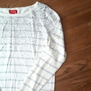 Striped Sequin Sweater